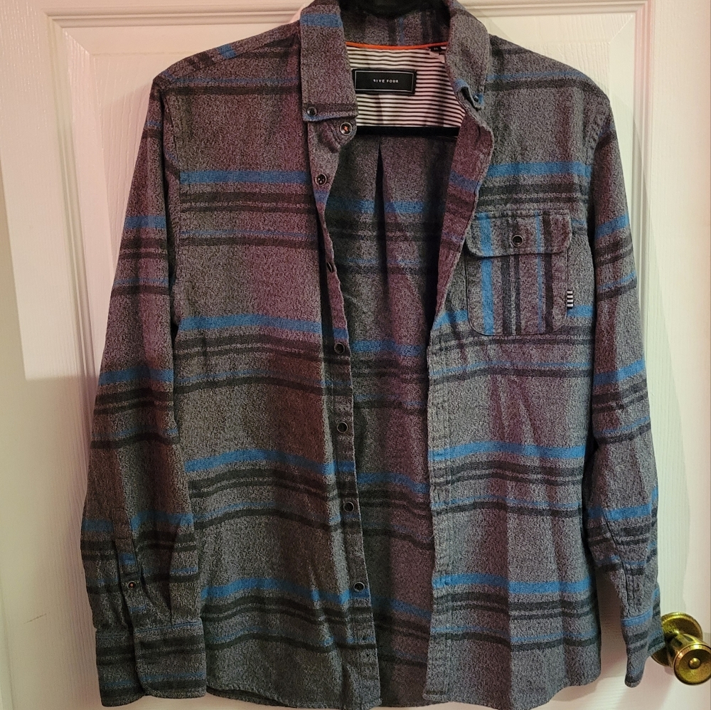 Striped button-down
